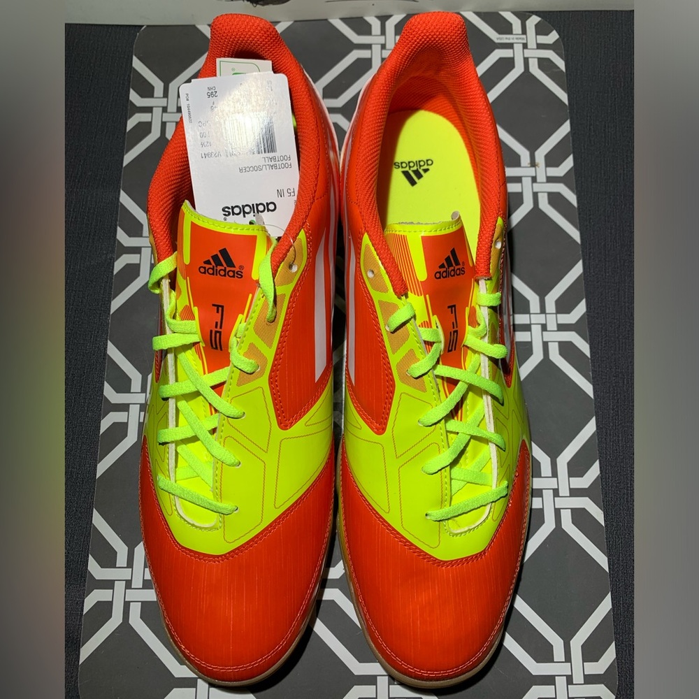 Adidas F5 IN (V23941)Yellow Orange Indoor Soccer Men’s Size Us 13